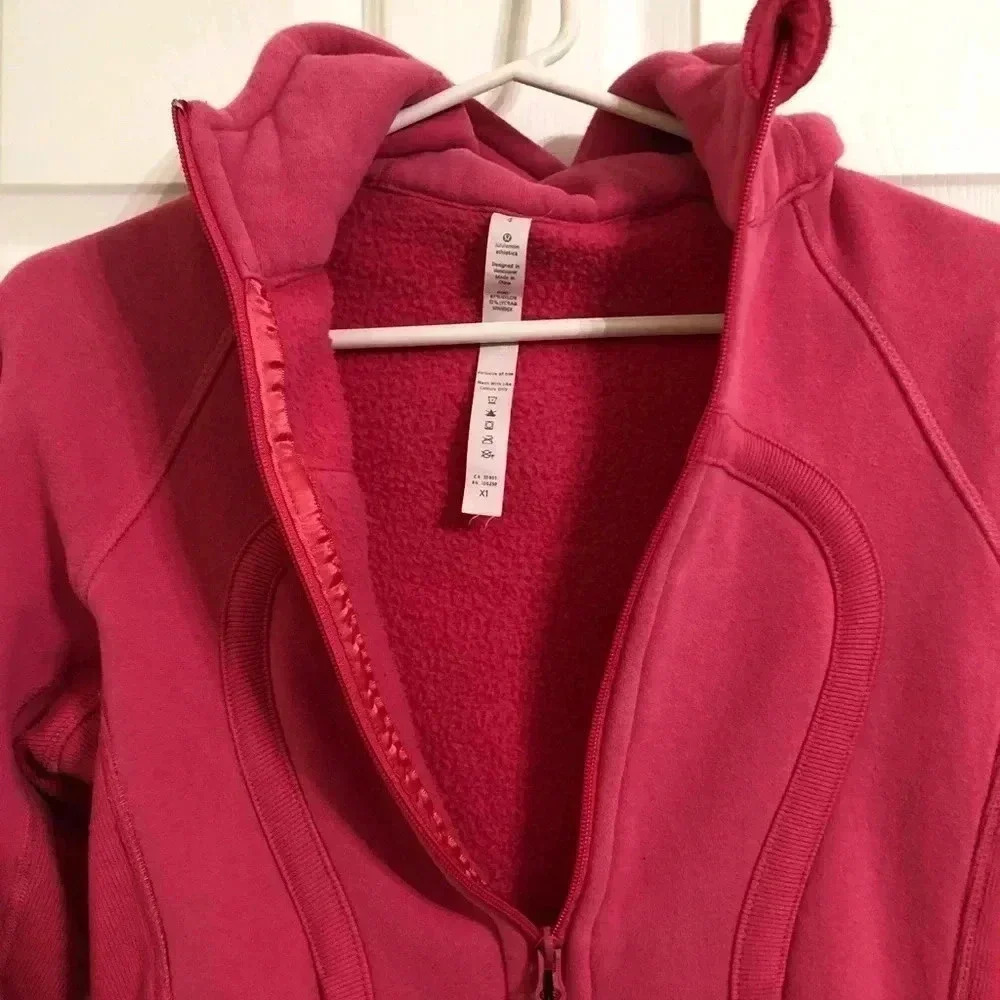Lululemon Hot Pink Scuba Hoodie Size 4 - Picture 8 of 16